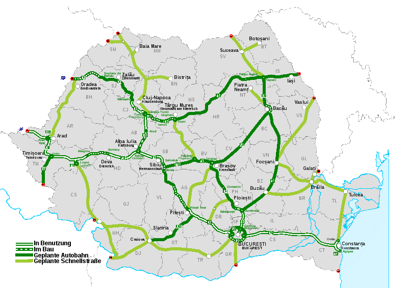 románia autópályák